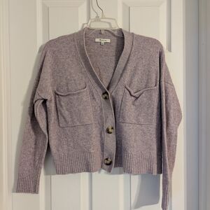 Madewell Dusty Lilac Cardigan Sweater - Small